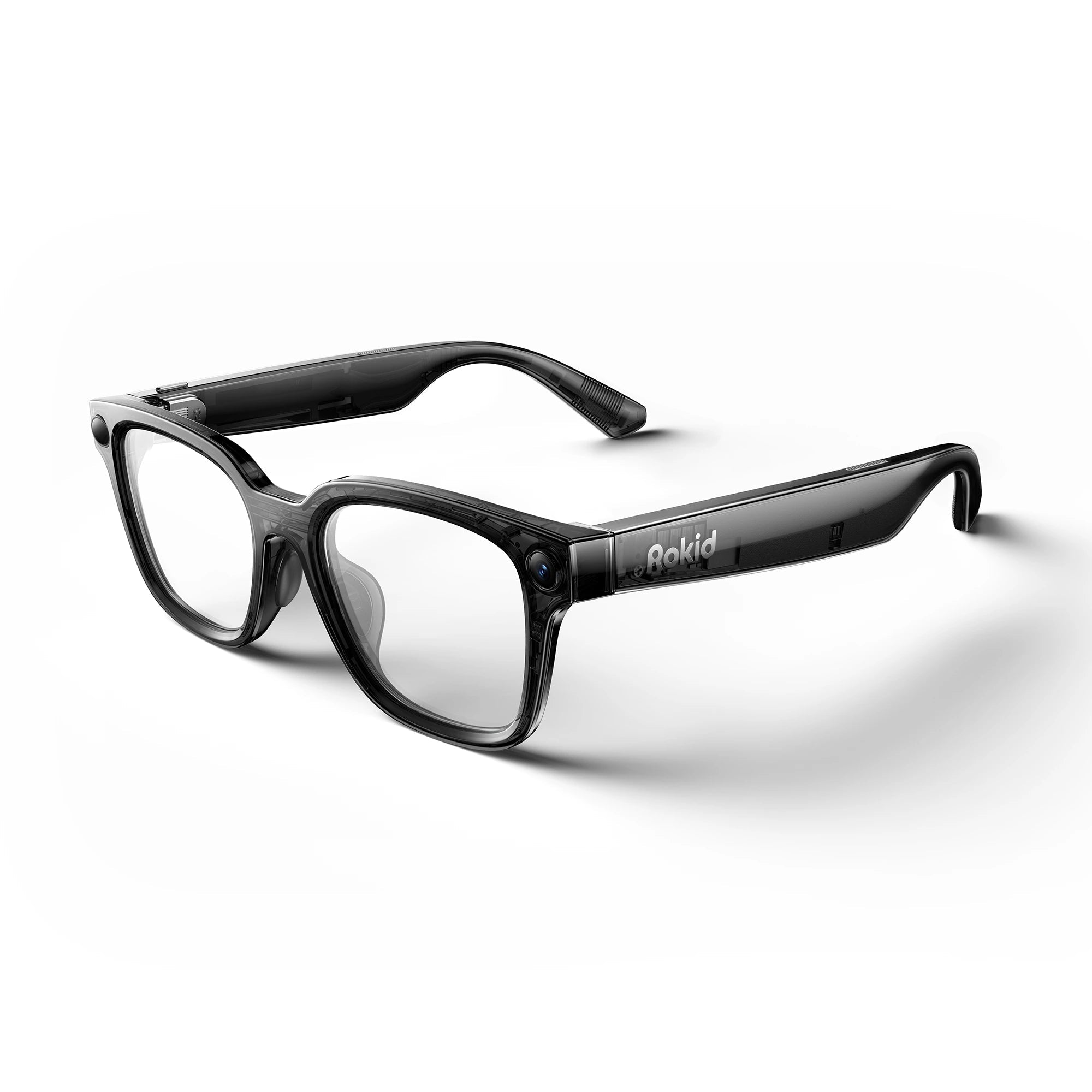 Rokid AI Glasses Style_Rokid AI Glasses Style-Grey Frame Clear Lens - Rokid Store